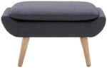 vidaXL Hocker Stoffbezug 73 x 43 x 42 cm Dunkelgrau