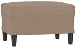 vidaXL Fu&szlig;hocker Cappuccino-Braun 60x50x41 cm Kunstleder Modell 1