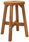 vidaXL Hocker Braun 38x38x45 cm Rund Massivholz Akazie 153331
