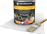 HSS Fl&uuml;ssigkunststoff Abdichtungs- und Reparatur-Set 1 kg Wei&szlig;