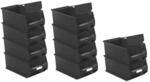 SparSet 10 x Leitf&auml;hige Sichtlagerbox 4.0 Mit Abdeckung HxBxT 15 x 20 x 35 cm...