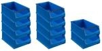 PROREGAL SparSet 10x Blaue Sichtlagerbox 5,1 mit Griffstange HxBxT 20 x 30 x 50...