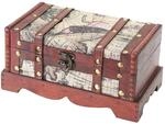HMF 6408-123 Schatztruhe Schatzkiste Holztruhe 23 x 13 x 11 cm Amerika