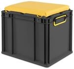 PROREGAL Eurobox Nextgen Seat Box Gelb HxBxT 36,5x30x40cm 30 Liter Griffe Geschlossen