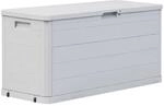 furnicato Garten-Aufbewahrungsbox 280 L Hellgrau