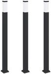 vidaXL Pollerleuchten 3 Stk 110 cm Schwarz IP44 4006076