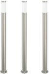 vidaXL Pollerleuchten 3er 110 cm Edelstahl IP44 4006004