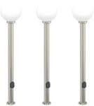 vidaXL Pollerleuchten mit Auslass 3 Stk 120 cm Edelstahl IP44 4006106