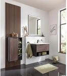 Fackelmann Fach-Midischrank B.Paris Links 47 cm Schwarz Matt-Rigoletto Eiche