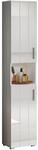 Trendteam Hochschrank Wons Wei&szlig; Hochglanz 37 cm