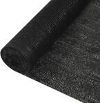 vidaXL Zaunblende Schwarz 1,5x50 m HDPE 195 g/m&sup2; 149361