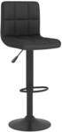 vidaXL Barhocker Schwarz Stoff 334278