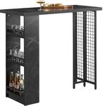 SoBuy Bartisch Balkontisch K&uuml;chentisch Bistrotisch Stehtisch Schwarz FWT100-SCH