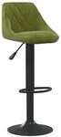 vidaXL Barhocker Hellgr&uuml;n Samt 335340