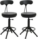 MCW Barhocker O84 2er-Set Schwarz