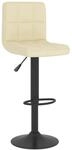 vidaXL Barhocker Creme Stoff 334274