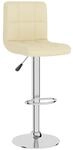 vidaXL Barhocker Creme Stoff 334231