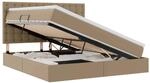 vidaXL Bett mit Stauraum und LED Cappuccino 180 x 200 cm Kunstleder 3372316