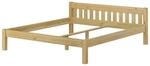 Erst-Holz Stabiles Ehebett Holzbett G&auml;stebett 180 cm x 200 cm Kiefer Massiv Modell