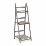 Relaxdays Blumentreppe Holz Grau Klappbar 108 cm x 41 cm x 40 cm 2,8 kg