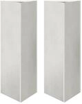 vidaXL Pflanzk&uuml;bel 2 Stk Dreieckig 30x26x75 cm Edelstahl 851152
