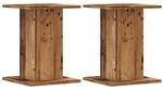vidaXL Pflanzenst&auml;nder 2 Stk Altholz-Optik 30x30x40 cm Holzwerkstoff 3307853