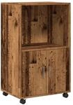 vidaXL Rollschrank Altholz-Optik 55x40x91 cm Holzwerkstoff 853189