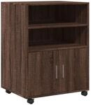 vidaXL Rollschrank Braun Eichen-Optik 60x48x81 cm Holzwerkstoff 853170