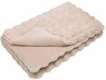 vidaXL Kunstfell Kaninchenfell Decke Beige 150 x 220 cm Polyester 42021786