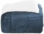 vidaXL &Uuml;berwurfdecke Marineblau 150 x 200 cm Fleece 42016990