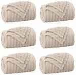 vidaXL Wohndecken 6 St&uuml;ck Beige 240 x 220 cm Fleece 42016867
