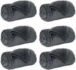 vidaXL Wohndecken 6 St&uuml;ck Dunkelgrau 150 x 200 cm Fleece 42016798