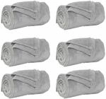 vidaXL Wohndecken 6 St&uuml;ck Grau 240 x 270 cm Fleece 42016804