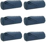 vidaXL Wohndecken 6 St&uuml;ck Marineblau 270 x 240 cm Fleece 42017064