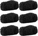 vidaXL Wohndecken 6 St&uuml;ck Schwarz 270 x 240 cm Fleece 42016888