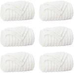 vidaXL Wohndecken 6 St&uuml;ck Wei&szlig; 150 x 130 cm Fleece 42016965
