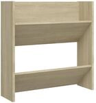 vidaXL Wand-Schuhschrank Sonoma-Eiche 60x18x60 cm Holzwerkstoff 806723