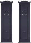 MCW Wandgarderobe H33 2er-Set Dunkelgrau Lackiert