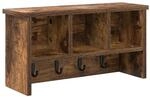 vidaXL Wandmontierter Kleiderst&auml;nder R&auml;uchereiche 50 x 16 x 26 cm 874311