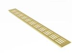 MS Beschl&auml;ge L&uuml;ftungsgitter 60 x 400 mm Aluminium Gold Eloxiert