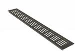 MS Beschl&auml;ge Bel&uuml;ftungsgitter 80 x 400 mm Stegblech Braun Eloxiert