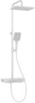 Emke Duschsystem mit Thermostat Glasablage Handbrause 3 Strahlarten Regendusche...