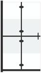 vidaXL Faltbare Begehbare Duschwand Halbmattiertes ESG-Glas 120x190 cm 151191