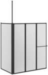 vidaXL Duschwand Wei&szlig; 120 x 70 x 137 cm Aluminium 42009757