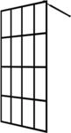 vidaXL Duschwand f&uuml;r Walk-In Dusche Mattes Sicherheitsglas 80x195 cm 145684