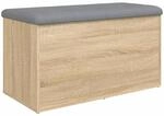 vidaXL Sitzbank mit Stauraum Sonoma-Eiche 82x42x45 cm Holzwerkstoff Modell 1