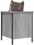 vidaXL Sitzbank mit Stauraum Grau Sonoma 40x42,5x50 cm Holzwerkstoff