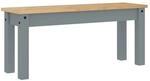 vidaXL Essbank Panama Grau 105x30x45 cm Massivholz Kiefer 4005712