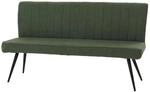 MCW Sitzbank K16 R&uuml;ckenlehne Stoff/Textil Boucl&eacute; Metall 160cm Gr&uuml;n