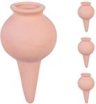 Relaxdays Tonkegel 4er Set Keramik Terrakotta Wasserdurchl&auml;ssig 12 cm x 6 cm
